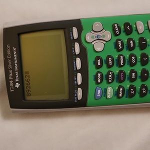 Texas Instruments TI 84 Plus Silver Edition Graphing Calculator in Green